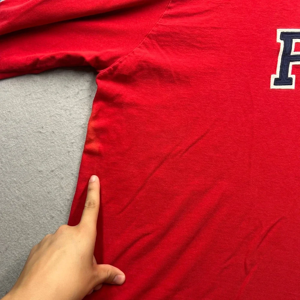 Polo Ralph Lauren Red Long Sleeve Spellout T-Shirt Mens XXL XXL Cotton
